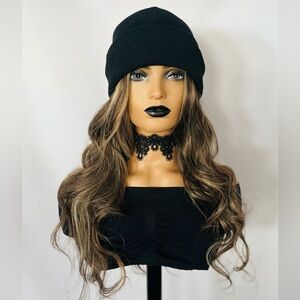 Can You Say “Gorgeous”! Long Brown Mix Color Premium Fiber Lace Front Wig 💋